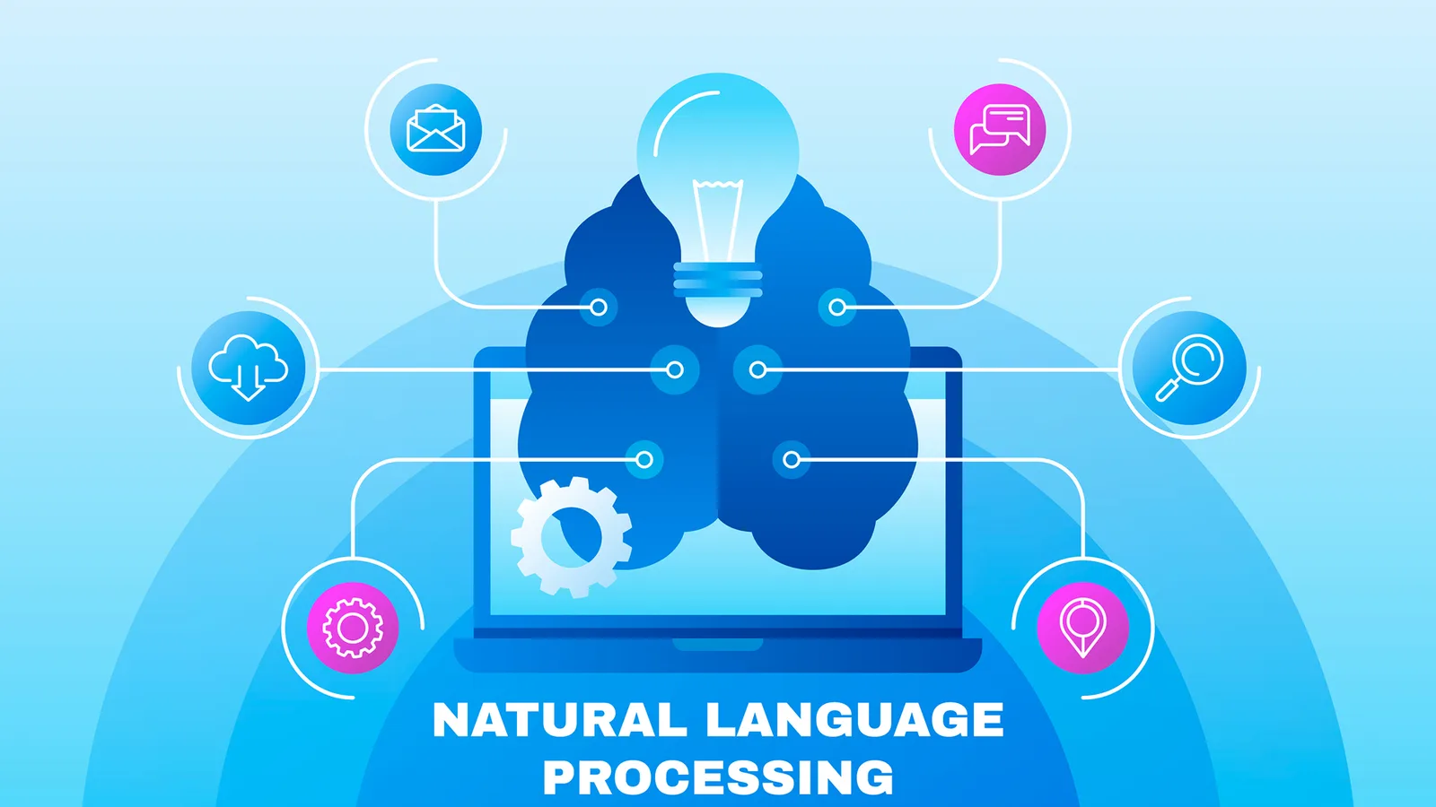 Natural language processing illustration